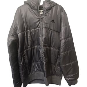 Adidas Men's Gray Puffer Jacket